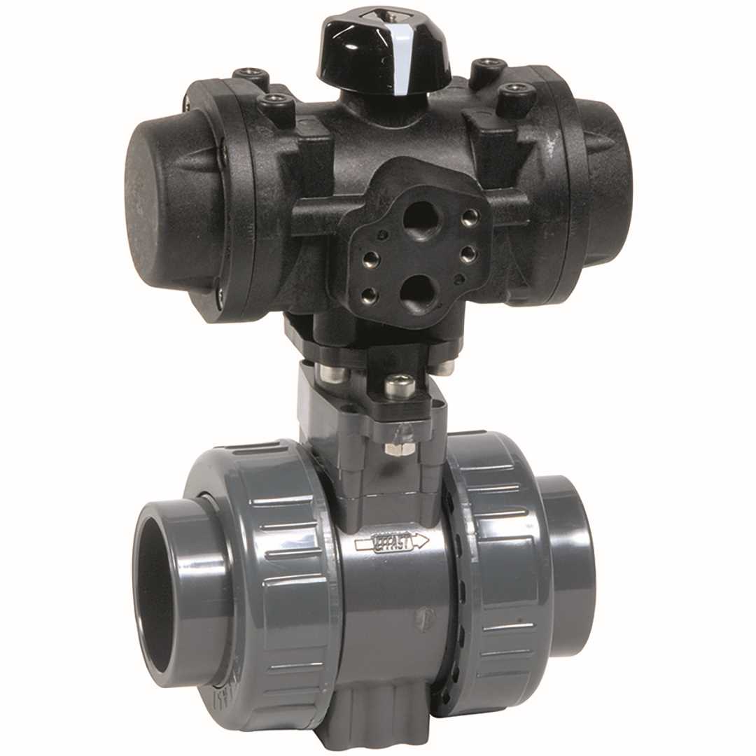 Pneumatic actuated ball valves