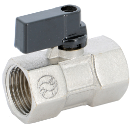 Mini brass ball valve 697 female/female + exhaust hole | Syveco