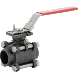 Carbon steel ball valve 738 3-piece body BW + ISO pad | Syveco