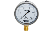 Stainless steel pressure gauge glycerine radial Ø100 1615