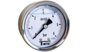 Stainless steel pressure gauge glycerine axial Ø50 1622