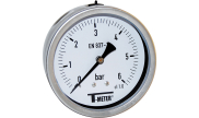 Stainless steel pressure gauge glycerine axial Ø100 1625