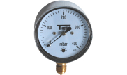Stainless steel pressure gauge dry radial Ø63 - Gas capsule - 1633