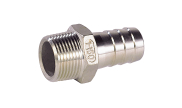 Stainless steel hose nozzle male BSP 2035