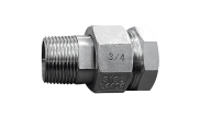 Forged stainless steel equal union male/female BSP 2066