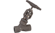 Carbon steel A150N Y-pattern globe valve 405 TRIM 5 1500 lbs SW