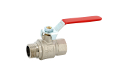 Brass ball valve 527 BSP male/female red lever