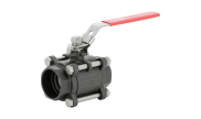 Carbon steel ball valve 798 3-piece body SW