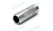 Stainless steel barrel nipple length 75 mm or 100 mm NPT