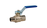 Brass ball valve VS41 BSP MF blue steel lever