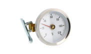 Bi-metal thermometer Ø63 with copper tie 0°C/120°C