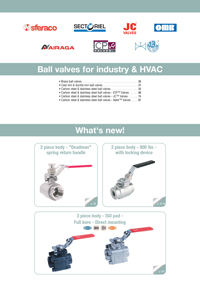 Open chapter Ball valves for industry & HVAC