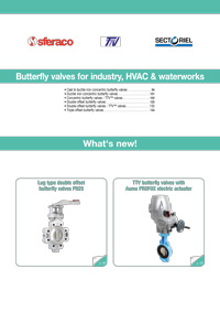 Open chapter Butterfly valves for industry, HVAC & waterworks