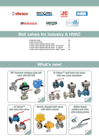 Open chapter Ball valves for industry & HVAC